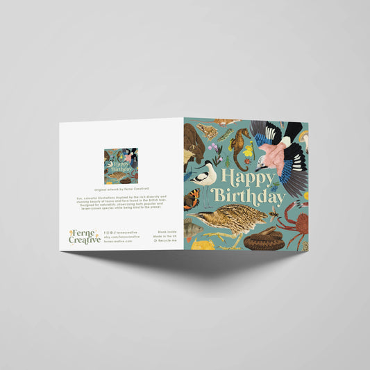 'Happy Birthday' Greeting Card