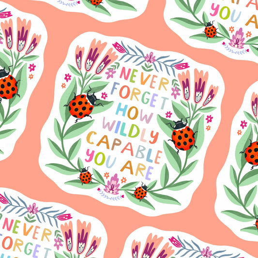 Wildly Capable Waterproof Sticker