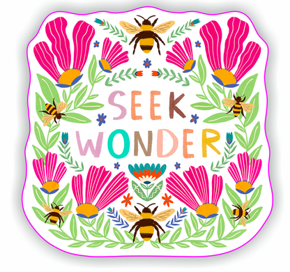 Seek Wonder Waterproof Sticker