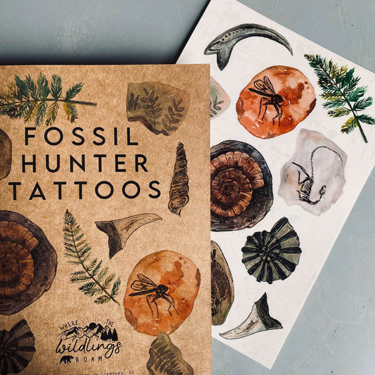 Fossil Hunter Transfer Tattoos